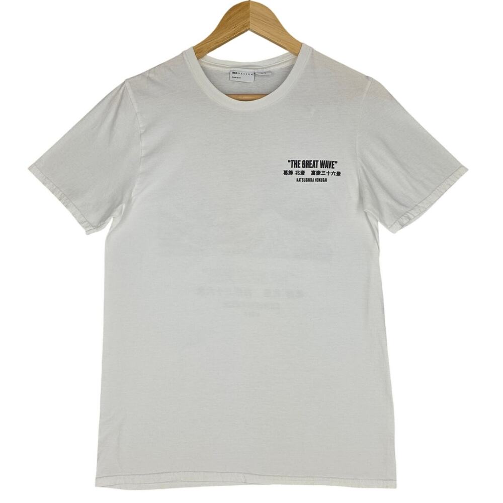 ASOS DESIGN “THE GREAT WAVE” TEE – WOMEN’S UK 8 / US 2 – WHITE – HOKUSAI GRAPHIC